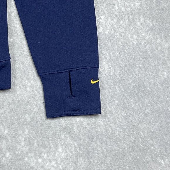 Vintage Nike Sweatshirt Womens Size Medium Navy Blue West Virginia Half Zip 1765 - Picture 5 of 13